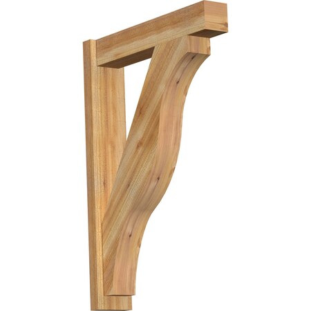 Ekena Millwork Funston Block Rough Sawn Outlooker, Western Red Cedar, 6"W x 28"D x 40"H OUT06X28X40FST05RWR